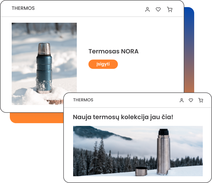 Unikalus svetainės dizainas sukurtas su DI